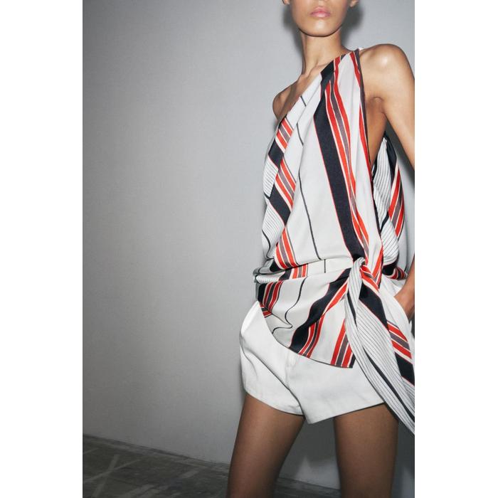 АСИММЕТРИЧНЫЙ ТОП В ПОЛОСКУ ИЗ КОЛЛЕКЦИИ ZW COLLECTION
