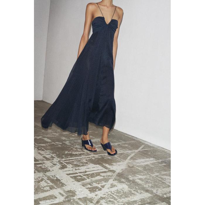 ПЛАТЬЕ С ПРИНТОМ В ГОРОШЕК ИЗ КОЛЛЕКЦИИ ZW COLLECTION