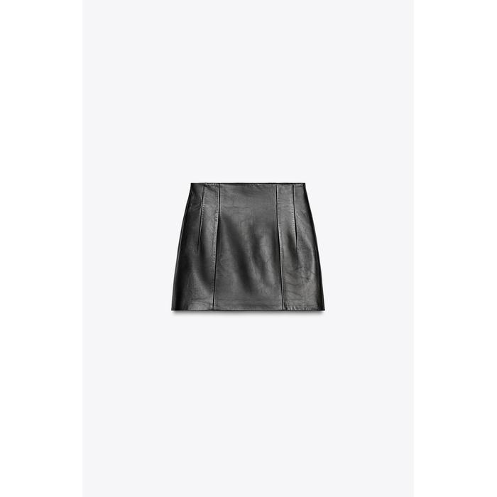 КОРОТКАЯ ЮБКА ИЗ 100% КОЖИ ОГРАНИЧЕННОЙ СЕРИИ ZW COLLECTION