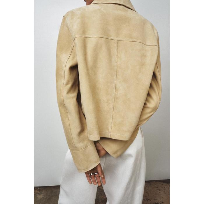 КОЖАНАЯ КУРТКА ИЗ 100% ЗАМШИ ОГРАНИЧЕННОЙ СЕРИИ ZW COLLECTION