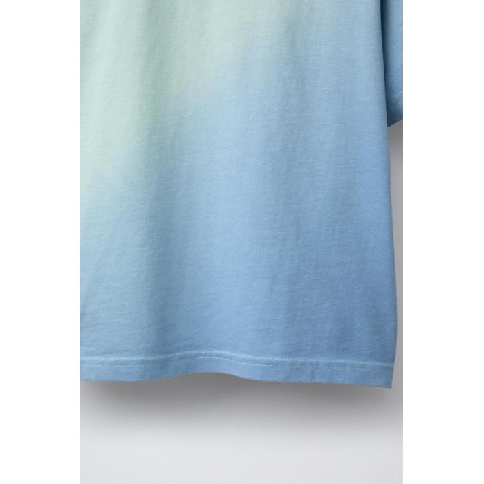 ФУТБОЛКА TIE-DYE С ВЫШИТЫМ СЛОГАНОМ