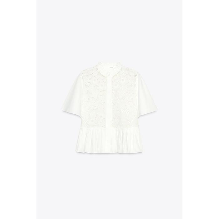 РУБАШКА С ВЫШИТОЙ БАСКОЙ ИЗ КОЛЛЕКЦИИ ZW COLLECTION