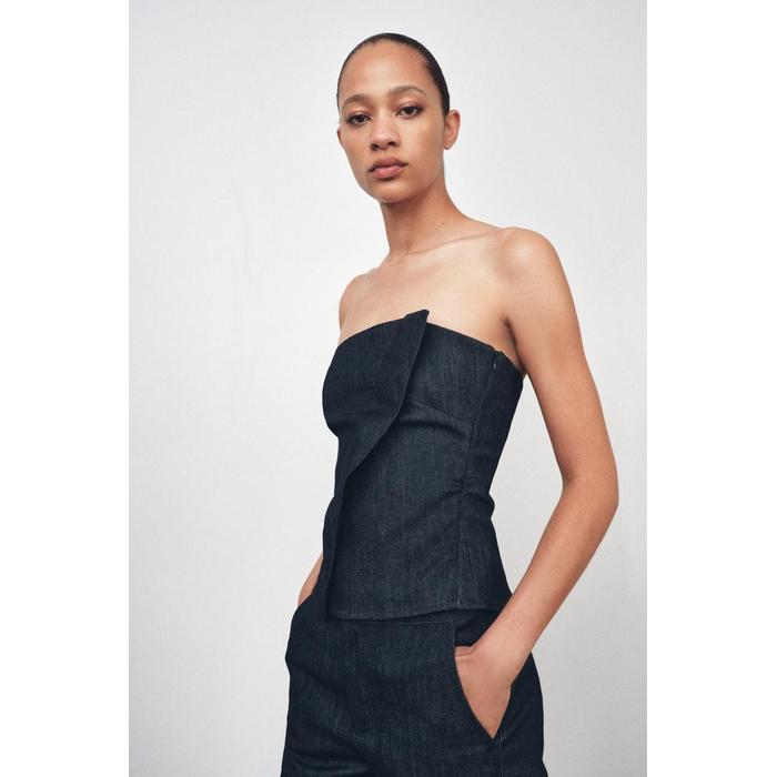 ДЖИНСОВЫЙ ТОП ИЗ КОЛЛЕКЦИИ ZW COLLECTION