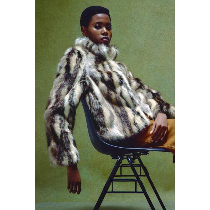 ПАЛЬТО ИЗ ИСКУССТВЕННОГО МЕХА КОЛЛЕКЦИИ ZW COLLECTION
