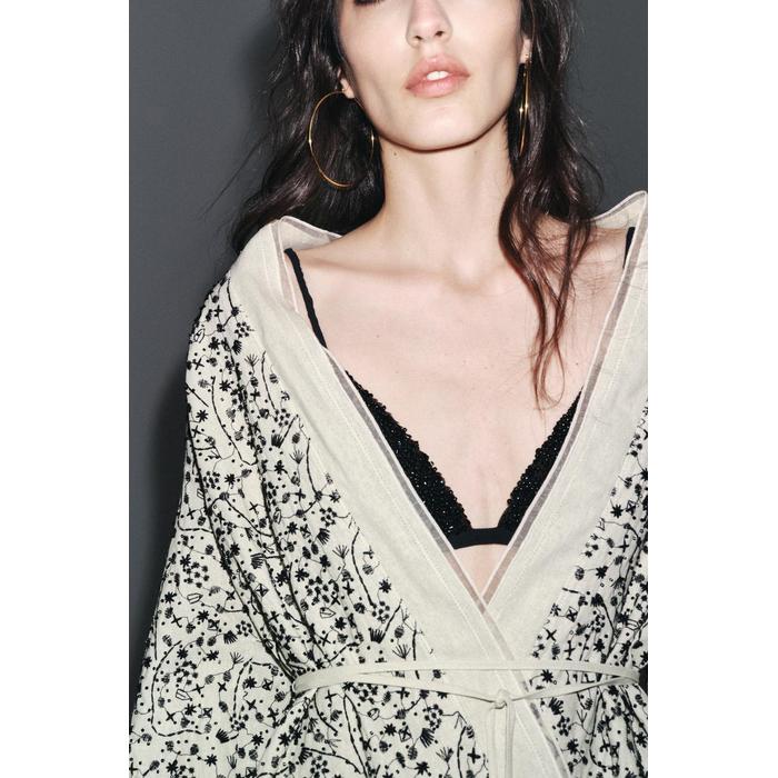 ВЫШИТОЕ КИМОНО ИЗ ЛЬНА КОЛЛЕКЦИИ ZW COLLECTION