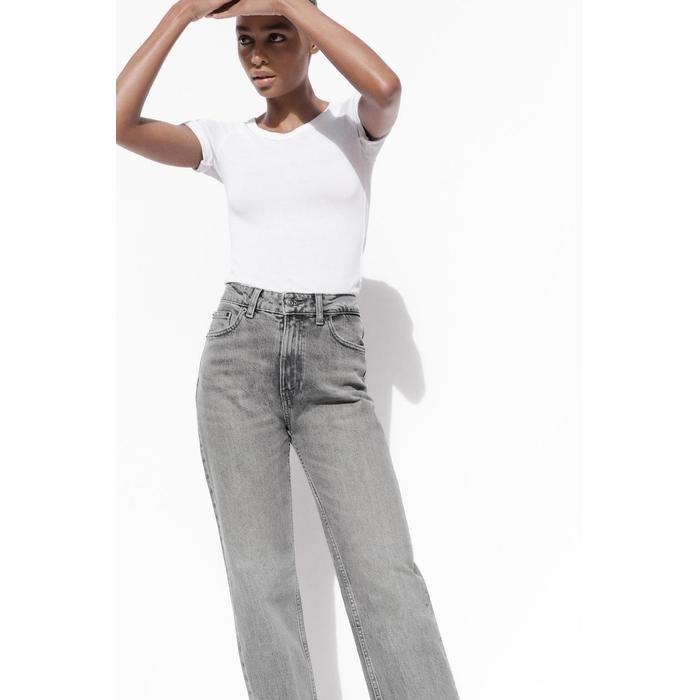 ДЖИНСЫ TRF С MOM FIT ВЫСОКОЙ ТАЛИЕЙ