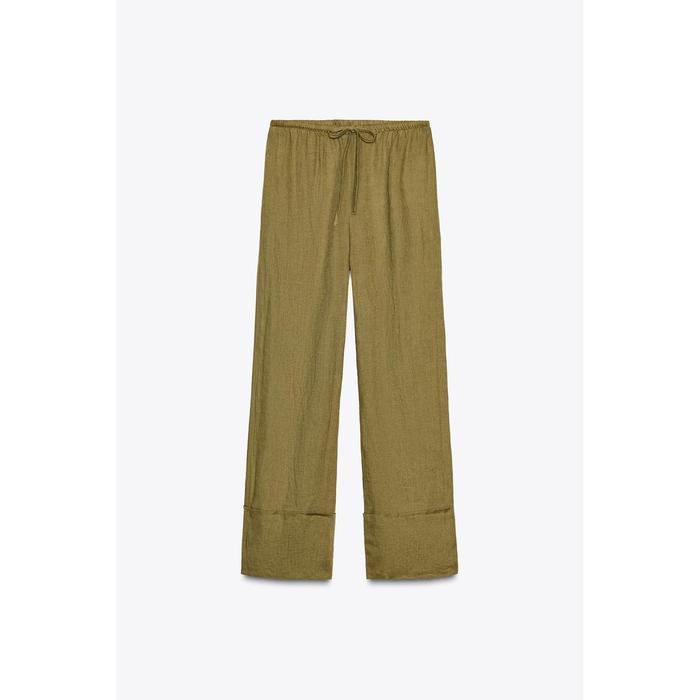 БРЮКИ ПАЛАЦЦО ИЗ 100% ЛЬНА ИЗ КОЛЛЕКЦИИ ZW COLLECTION