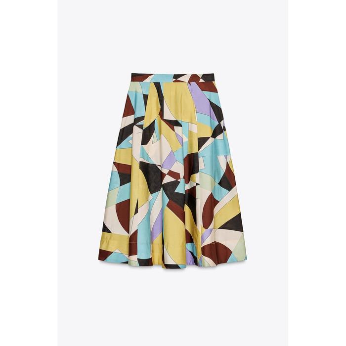 ЮБКА МИДИ С ПРИНТОМ ИЗ КОЛЛЕКЦИИ ZW COLLECTION