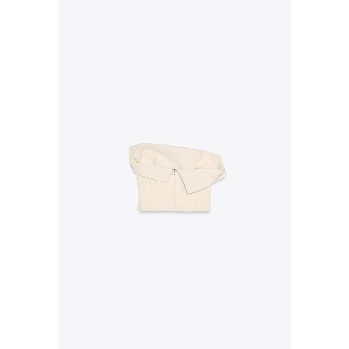 ТОП С ОБОРКАМИ БЕЗ БРЕТЕЛЕК ИЗ КОЛЛЕКЦИИ ZW COLLECTION
