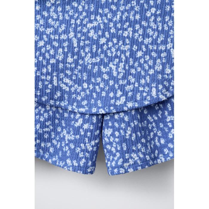 МНОГОСЛОЙНЫЕ БЕРМУДЫ SKORT С ЦВЕТОЧНЫМ РИСУНКОМ
