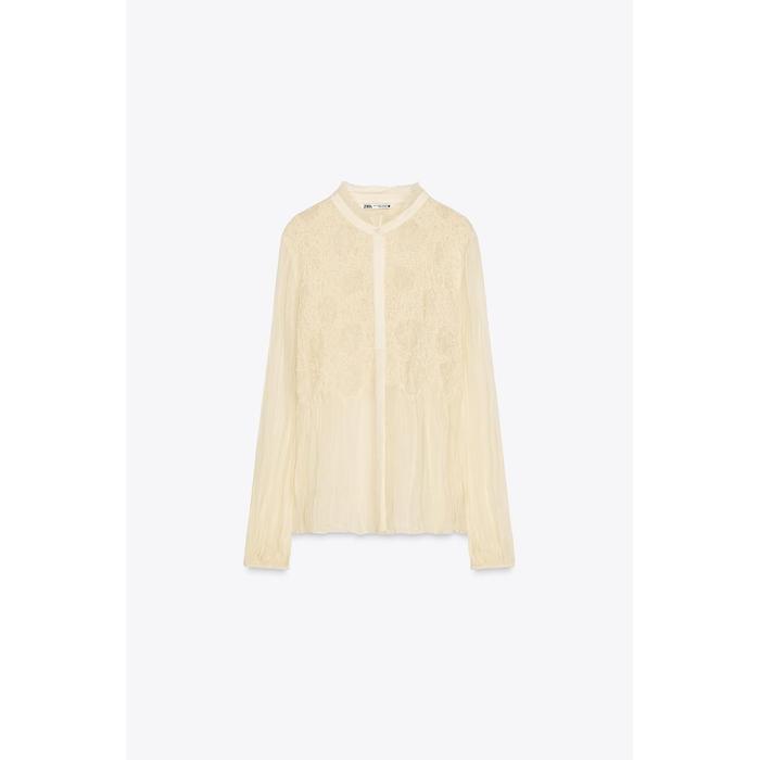 БЛУЗКА С ВЫШИВКОЙ БИСЕРОМ ИЗ КОЛЛЕКЦИИ ZW COLLECTION