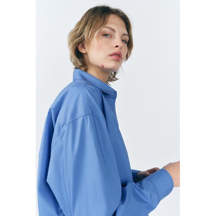 РУБАШКА ИЗ ПОПЛИНА ОВЕРСАЙЗ ИЗ КОЛЛЕКЦИИ ZW COLLECTION