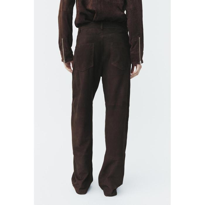 БРЮКИ ИЗ 100% ЗАМШИ ОГРАНИЧЕННОЙ СЕРИИ ZW COLLECTION