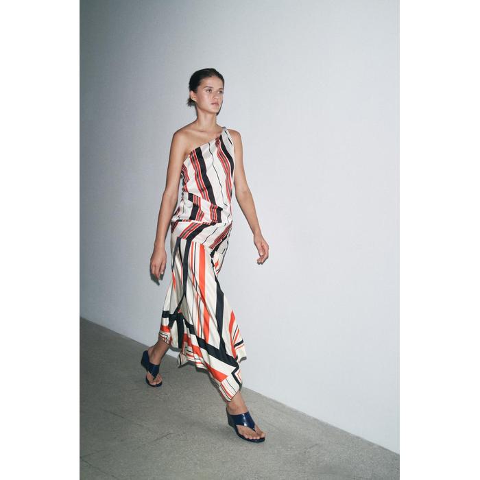 АСИММЕТРИЧНАЯ ЮБКА В ПОЛОСКУ ИЗ КОЛЛЕКЦИИ ZW COLLECTION