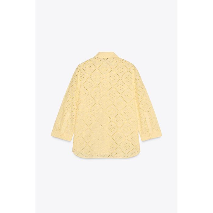 РУБАШКА С ВЫШИВКОЙ РИШЕЛЬЕ ИЗ КОЛЛЕКЦИИ ZW COLLECTION