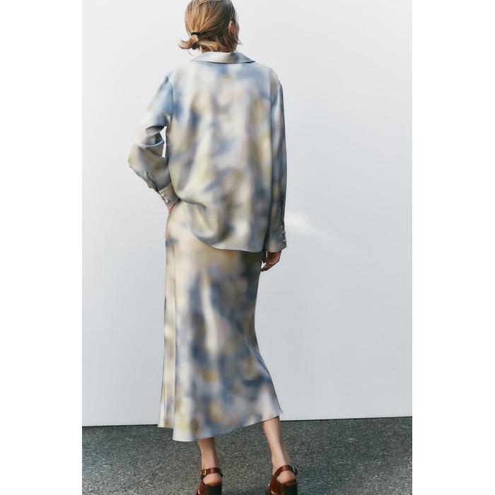 АТЛАСНАЯ ЮБКА TIE-DYE