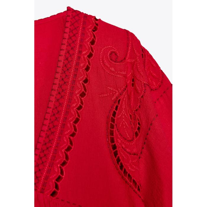 КОРОТКОЕ ПЛАТЬЕ С ВЫШИВКОЙ ИЗ КОЛЛЕКЦИИ ZW COLLECTION