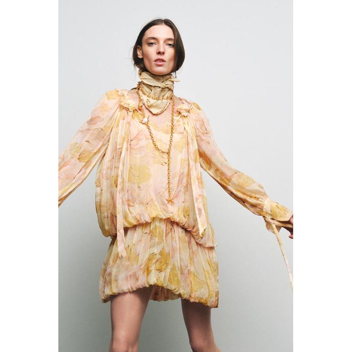 КОРОТКОЕ ПЛАТЬЕ С ПРИНТОМ ИЗ КОЛЛЕКЦИИ ZW COLLECTION