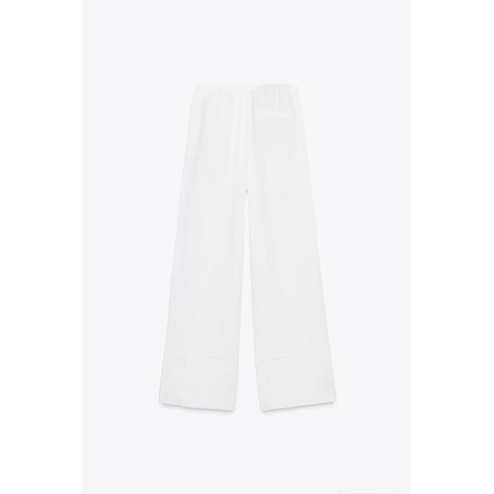 БРЮКИ ПАЛАЦЦО ИЗ 100% ЛЬНА ИЗ КОЛЛЕКЦИИ ZW COLLECTION