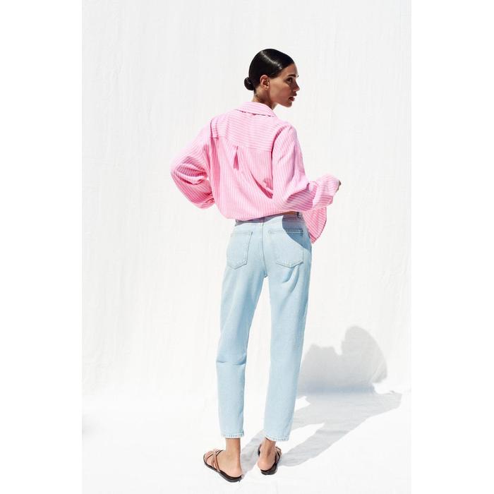 ДЖИНСЫ С ЗАВЫШЕННОЙ ТАЛИЕЙ Z1975MOM FIT 