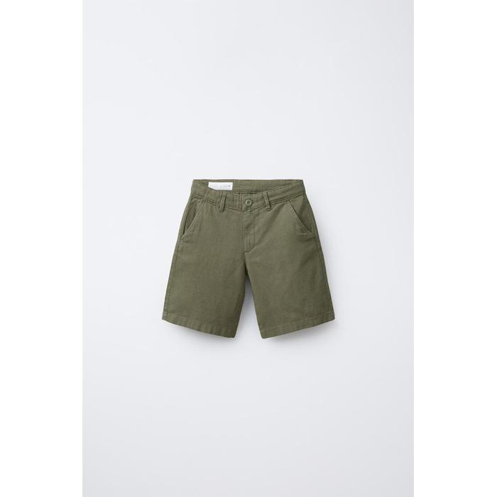 ШОРТЫ-БЕРМУДЫ CHINO ИЗ ЛЬНЯНОЙ СМЕСИ
