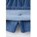 ДЖИНСОВЫЕ БЕРМУДЫ SKORT С ВЫШИВКОЙ В ЦВЕТОЧЕК ИЗ ДЕНИМА