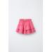 БЕРМУДЫ SKORT ИЗ ЛЬНЯНОЙ СМЕСИ С ОБОРКАМИ