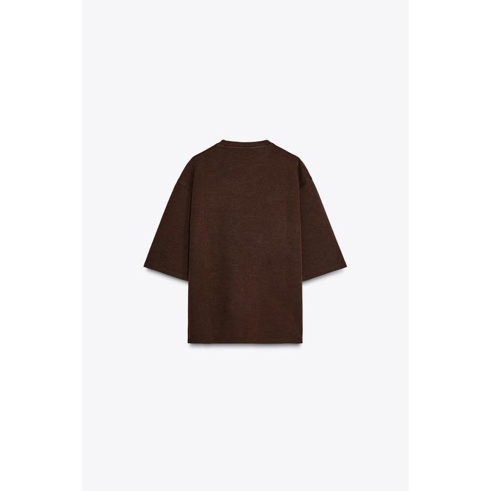 ФУТБОЛКА С ЭФФЕКТОМ СТИРКИ INTERLOCK T-SHIRT