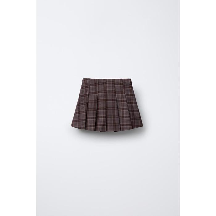 КЛЕТЧАТЫЕ БЕРМУДЫ SKORT С ПРЯЖКАМИ