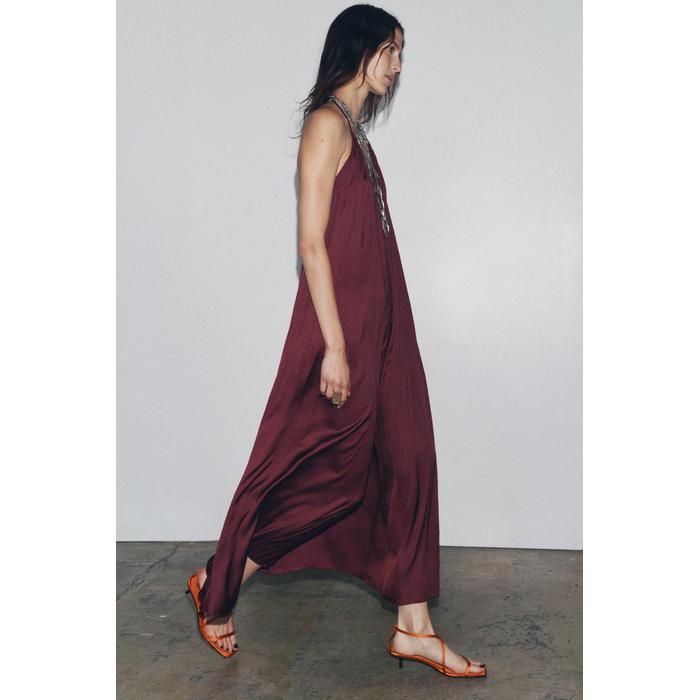 ДЛИННОЕ АТЛАСНОЕ ПЛАТЬЕ ИЗ КОЛЛЕКЦИИ ZW COLLECTION