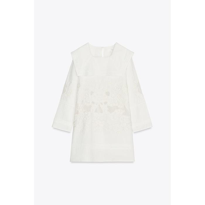 КОРОТКОЕ ПЛАТЬЕ С ВЫШИВКОЙ ИЗ КОЛЛЕКЦИИ ZW COLLECTION