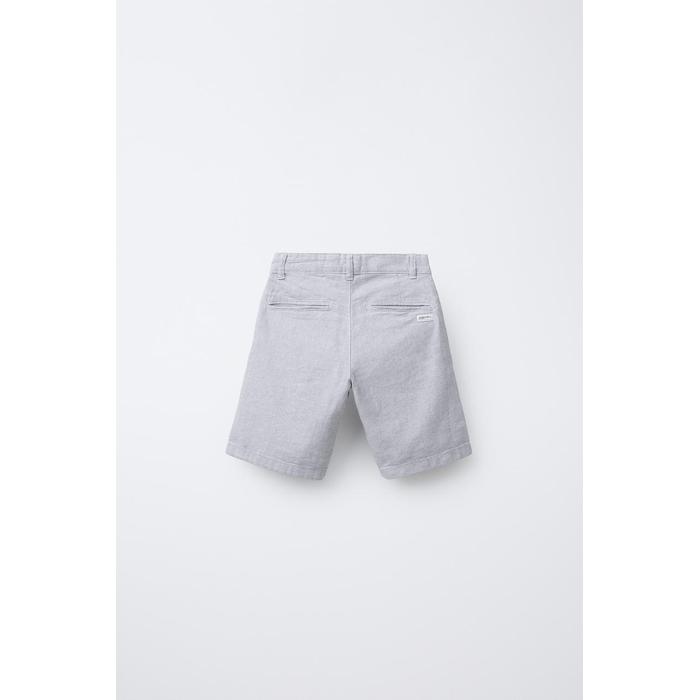 ШОРТЫ-БЕРМУДЫ CHINO ИЗ ЛЬНЯНОЙ СМЕСИ