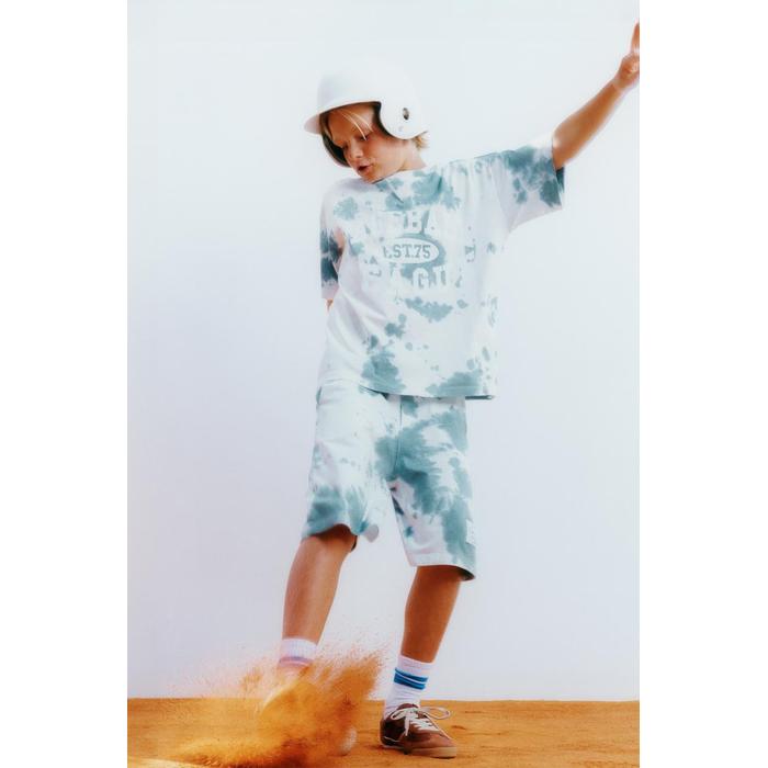 СПОРТИВНЫЕ ШОРТЫ-БЕРМУДЫ TIE-DYE ДЛЯ БЕГА ТРУСЦОЙ