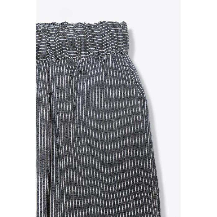 БРЮКИ ИЗ ЛЬНЯНОЙ ТКАНИ В ПОЛОСКУ ИЗ КОЛЛЕКЦИИ ZW COLLECTION