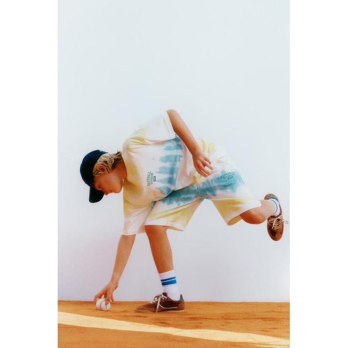 СПОРТИВНЫЕ ШОРТЫ-БЕРМУДЫ TIE-DYE ДЛЯ БЕГА ТРУСЦОЙ