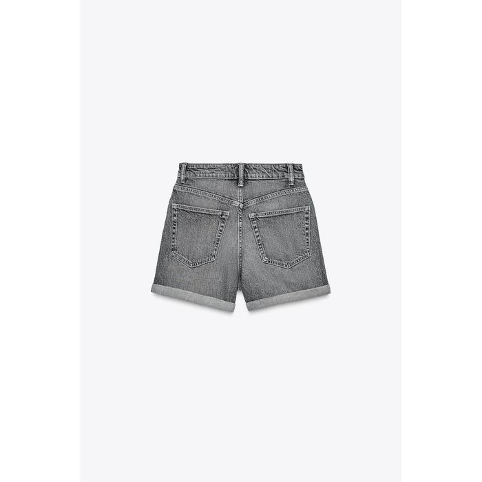 MOM FIT ДЖИНСОВЫЕ ШОРТЫ-БЕРМУДЫ TRF С ВЫСОКОЙ ПОСАДКОЙ