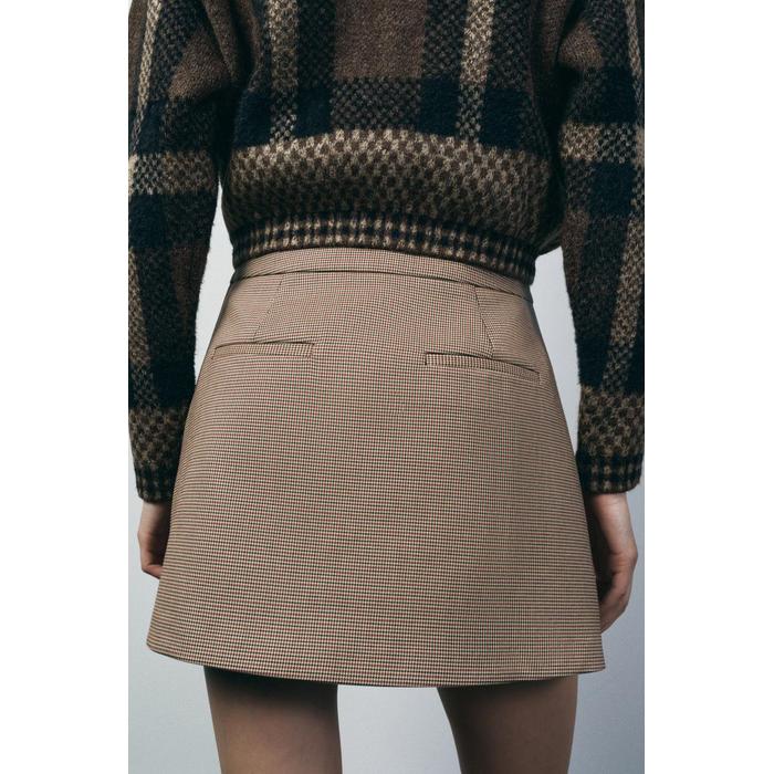 КОРОТКАЯ ЮБКА В СКЛАДКУ ИЗ КОЛЛЕКЦИИ ZW COLLECTION