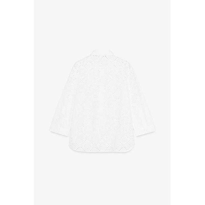 РУБАШКА С ВЫШИВКОЙ РИШЕЛЬЕ ИЗ КОЛЛЕКЦИИ ZW COLLECTION