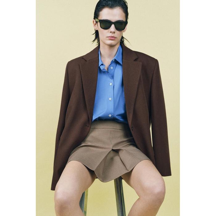 КОРОТКАЯ ЮБКА В СКЛАДКУ ИЗ КОЛЛЕКЦИИ ZW COLLECTION