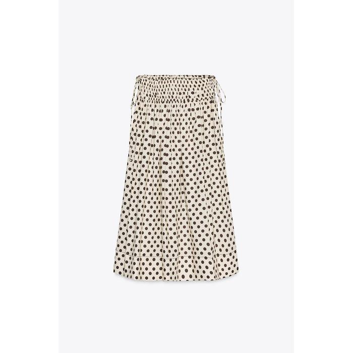 ЮБКА МИДИ В ГОРОШЕК ИЗ КОЛЛЕКЦИИ ZW COLLECTION