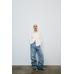 RELAXED ДЖИНСЫ OVERSIZE С ЗАВЫШЕННОЙ ТАЛИЕЙ И СТРАЗАМИ