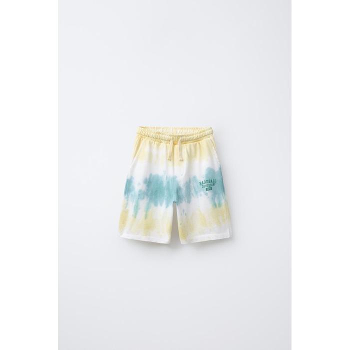 СПОРТИВНЫЕ ШОРТЫ-БЕРМУДЫ TIE-DYE ДЛЯ БЕГА ТРУСЦОЙ