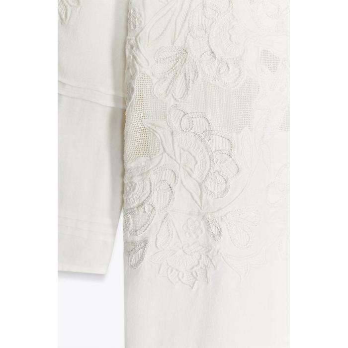 КОРОТКОЕ ПЛАТЬЕ С ВЫШИВКОЙ ИЗ КОЛЛЕКЦИИ ZW COLLECTION