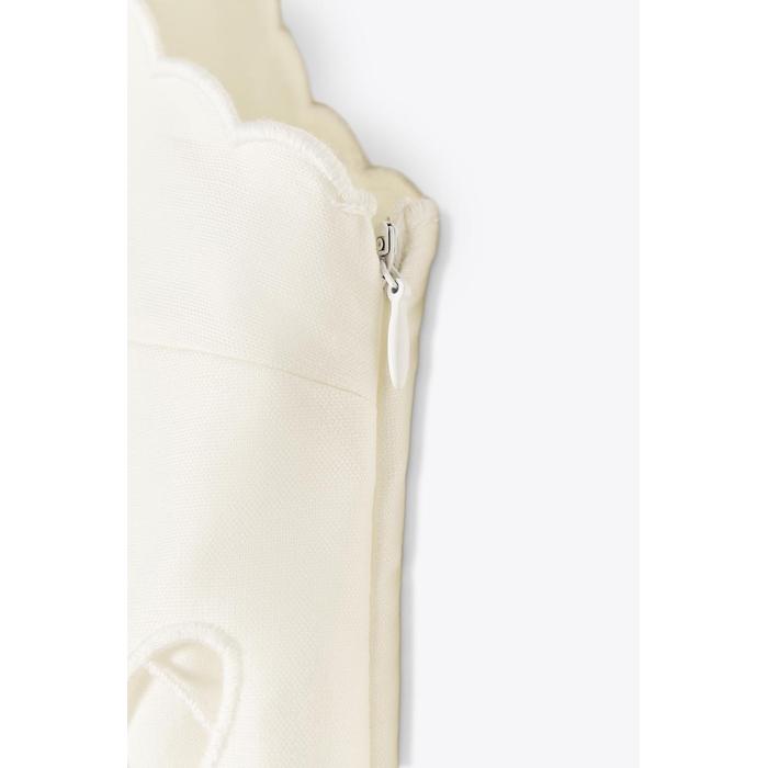 ВЫШИТОЕ ЛЬНЯНОЕ ПЛАТЬЕ ИЗ СМЕСОВОЙ ТКАНИ ZW COLLECTION
