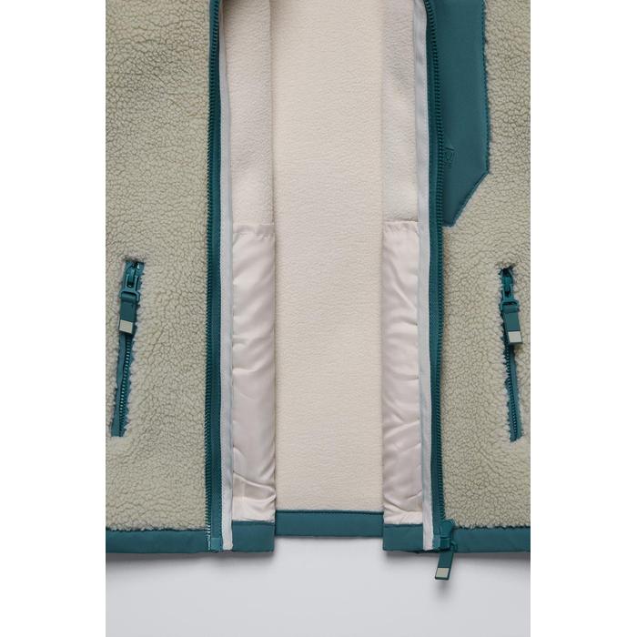 ЖИЛЕТ ИЗ ЛЫЖНОЙ КОЛЛЕКЦИИ POLAR FLEECE ИЗ ИСКУССТВЕННОЙ ОВЕЧЬЕЙ ШЕРСТИ