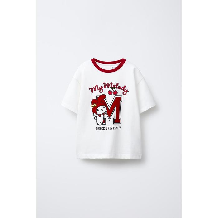 ФУТБОЛКА С ПРИНТОМ "МОЯ МЕЛОДИЯ" И "ЦИННАМОРОЛЛ" © SANRIO