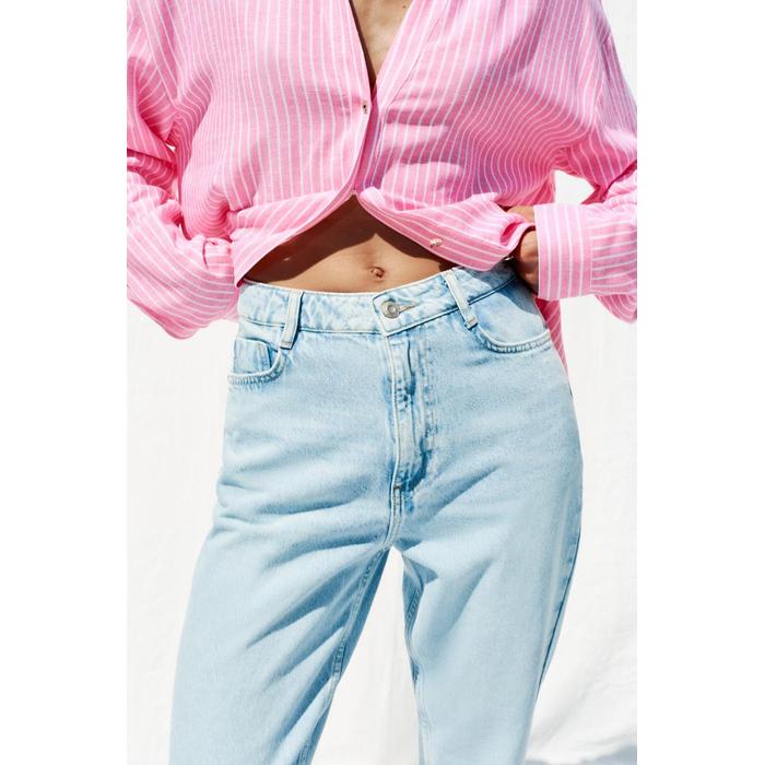 ДЖИНСЫ С ЗАВЫШЕННОЙ ТАЛИЕЙ Z1975MOM FIT 