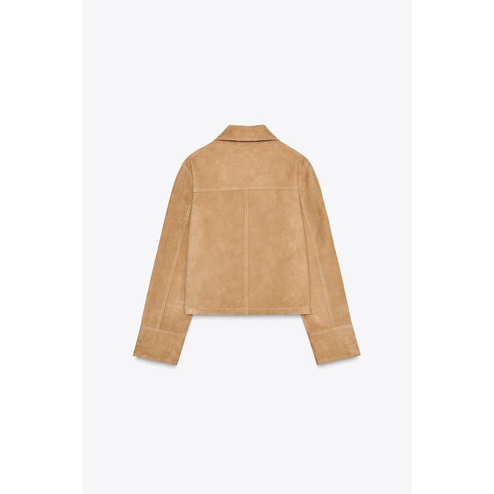 КОЖАНАЯ КУРТКА ИЗ 100% ЗАМШИ ОГРАНИЧЕННОЙ СЕРИИ ZW COLLECTION