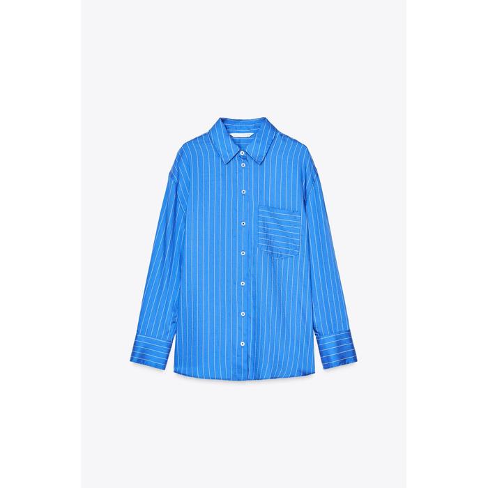 РУБАШКА В ПОЛОСКУ ОВЕРСАЙЗ ИЗ КОЛЛЕКЦИИ ZW COLLECTION