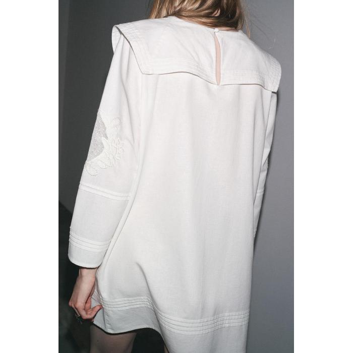 КОРОТКОЕ ПЛАТЬЕ С ВЫШИВКОЙ ИЗ КОЛЛЕКЦИИ ZW COLLECTION